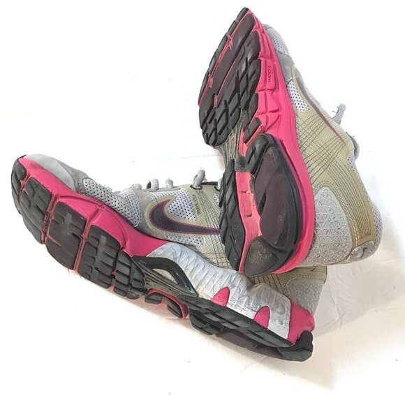 NIKE Womens Pink Gray Running Athletic Shoes - Picture 7 of 9